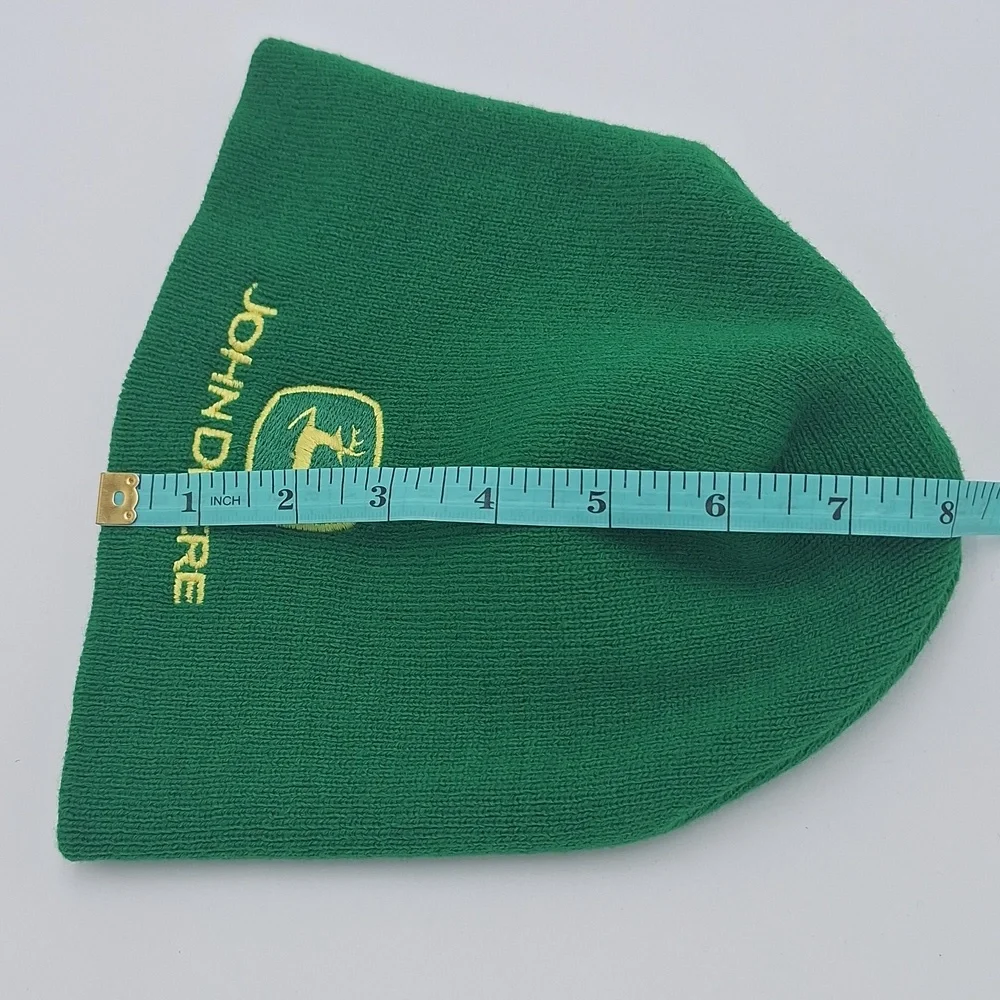 John Deere Green Knit Hat with Yellow Logo Kids